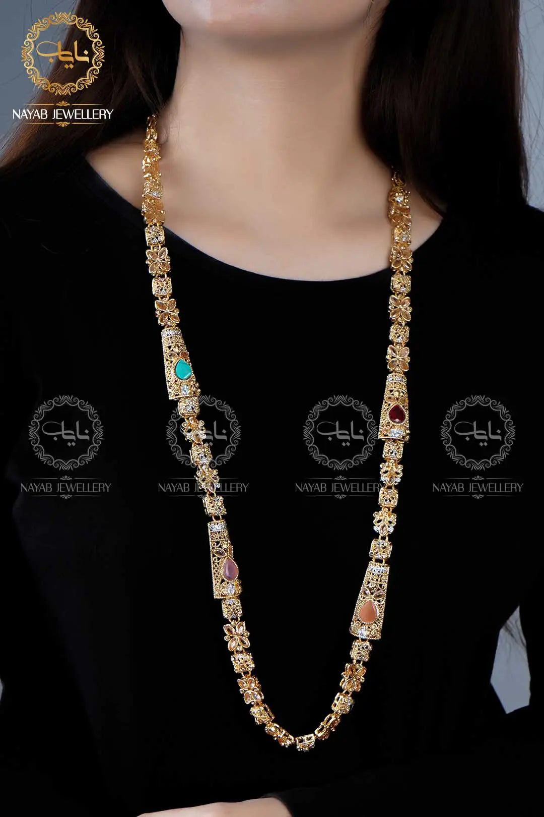 Light Weight Fancy Egyptian Mala (Without Earrings)  NJ-1165