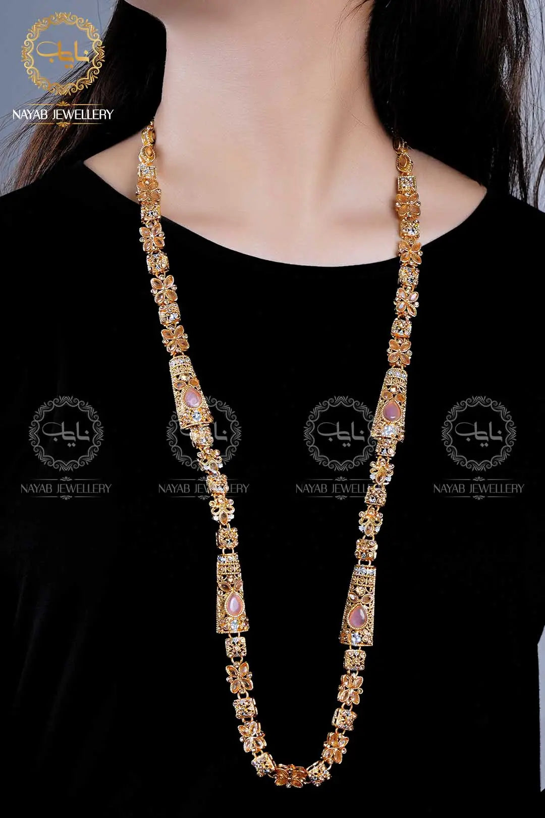 Light Weight Fancy Egyptian Mala (Without Earrings)  NJ-1165