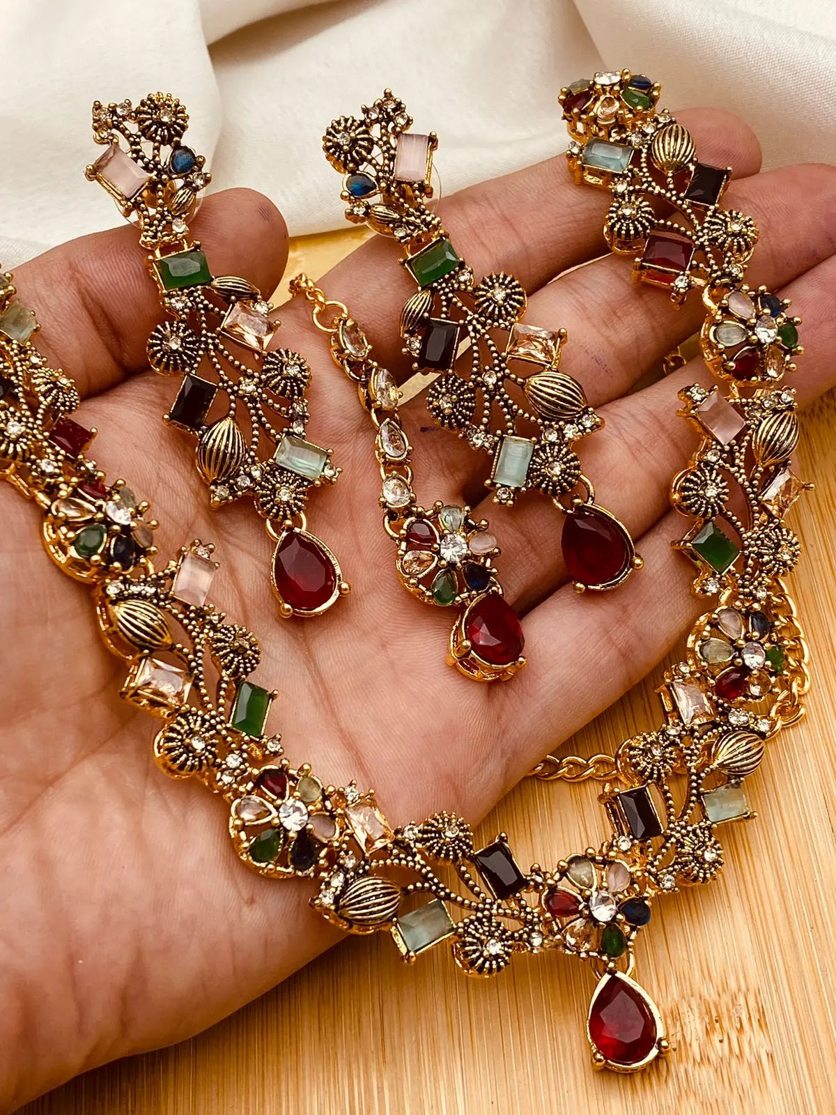 Turkish Necklace Set NJ-1528-G