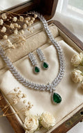 Emerald Elegance Luxe Bridal Jewellery Set