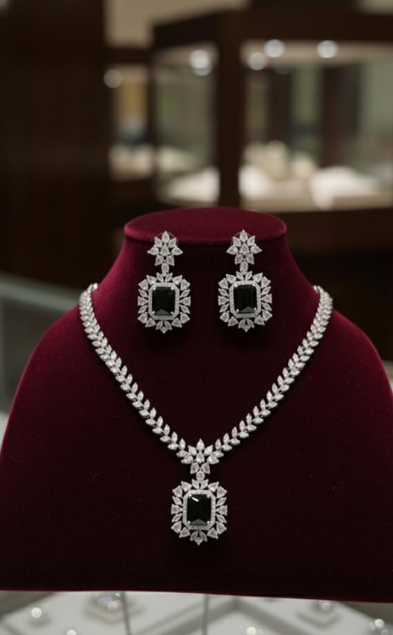 Regal Emerald Radiance Jewellery Set