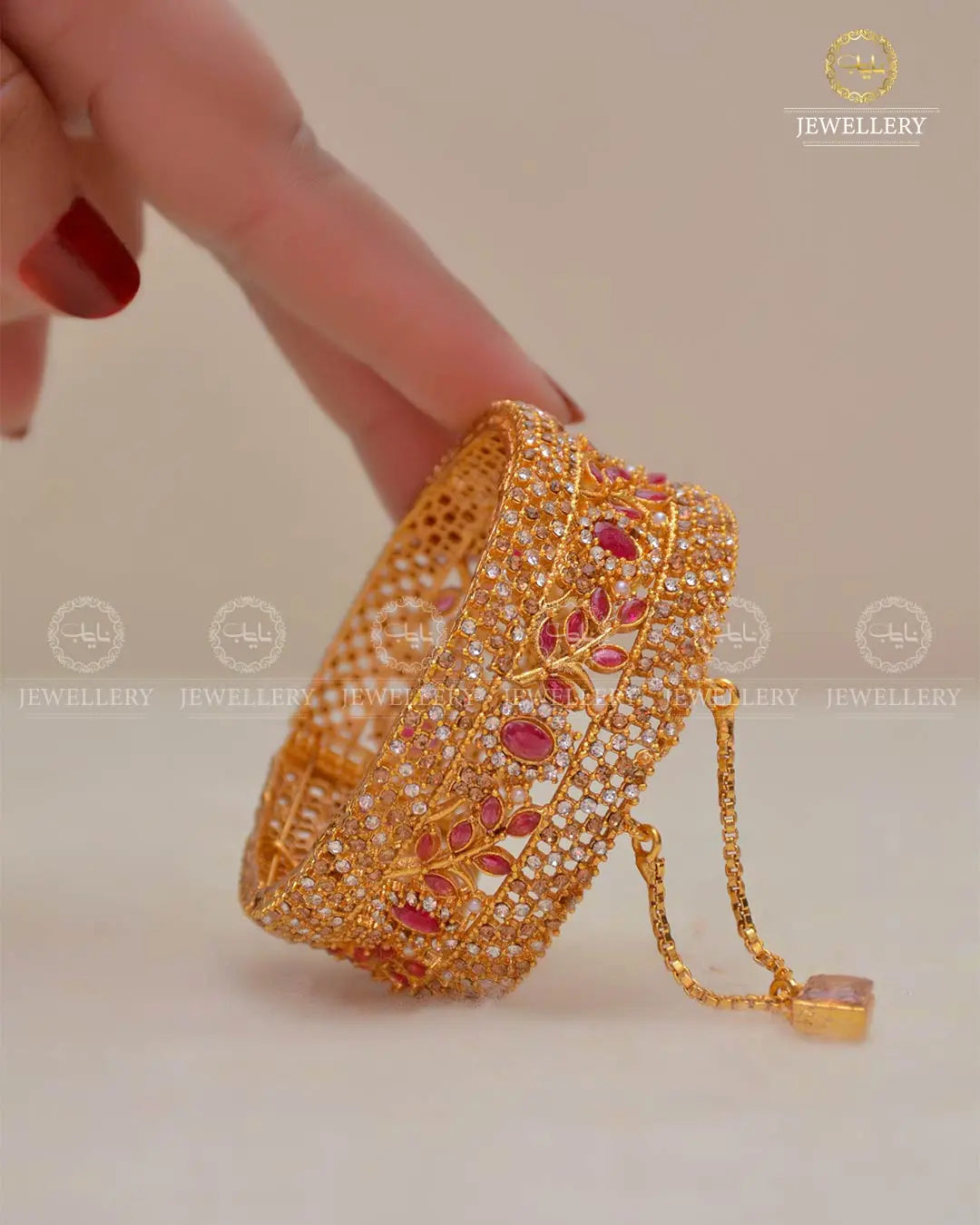 Zarcon openable Bangles (Pair)  set NJ-1635