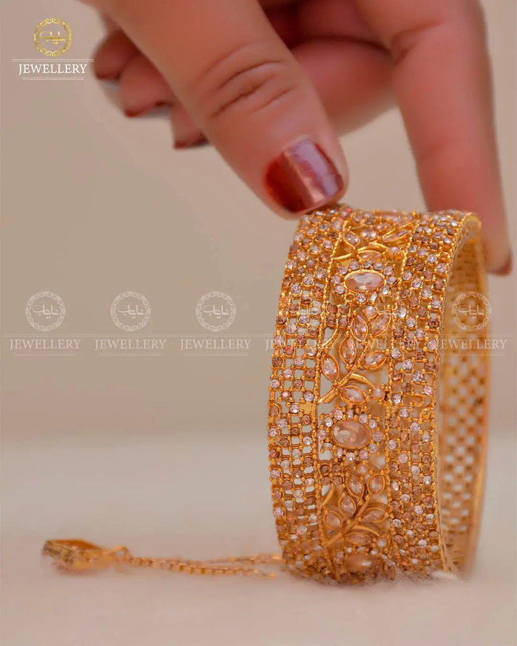 Zarcon openable Bangles (Pair)  set NJ-1635