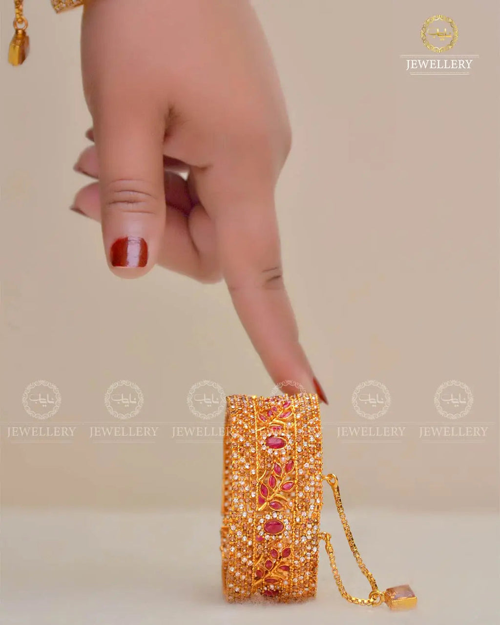 Zarcon openable Bangles (Pair)  set NJ-1635